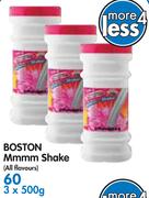 Boston Mmmm Shake(All Flavoures)-3x500G