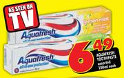 Aquafresh Toothpaste Assorted - 100ml Each