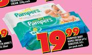 Pampers Baby Wipes Fresh 64's / Sensitive 54's Per Pack Each