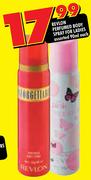 Revlon Perfumed Body Spray For Ladies Assorted-90ml Each