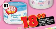 Johnson's Baby Fragrance Free / Light Fragrance Aqueous Cream-350g