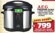 AEG 6L Pressure Cooker EPO6000