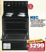 KIC Black 4 Plate Stove KFCU6004UDBL