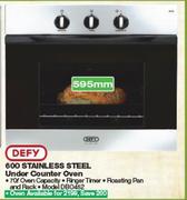 Defy 600 Stainless Steel Undercounter Oven DBO452