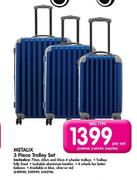 Metalix 3 Piece Trolley Set-Per Set