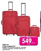 Hero Lite 3 Piece Luggage Set-Per Set