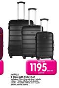 Impala 3 Piece ABS Trolley Set-Per Set