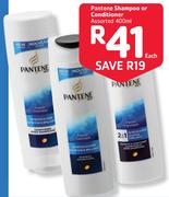 Pantene Shampoo or Conditioner-400ml Each