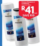 Pantene Shampoo or Conditioner-400ml Each