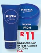 Nivea Creme Jar or Tube-50/200ml Each