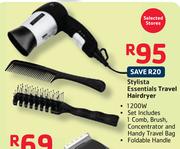 Stylista Essentials Travel Hairdryer