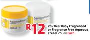 Pnp Real Baby Fragranced Or Fragrance Free Aqueous Cream-250ml Each