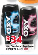 Oxy Face Wash regular or Sensitive-375ml Each