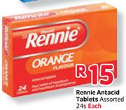 Rennie Antacid Tablets - 24's