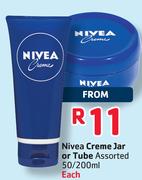 Nivea Creme Jar Or Tube Assorted-50/200ml