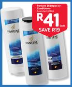 Pantene Shampoo Or Conditioner Assorted-400ml Each