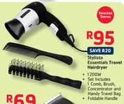 Stylista Essentials Travel Hairdryer