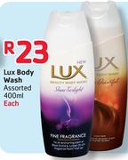 Lux Body Wash Assorted-400ml