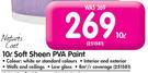 Nature's Coat 10L Soft Sheen PVA Paint