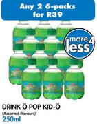 Drink O Pop Kid-O(Assorted Flavours)-2x250Mlx6 Pack