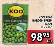 Koo Peas Garden Fresh(Can)-12x410g