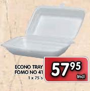 Econo Tray Fomo No 41-1x75's