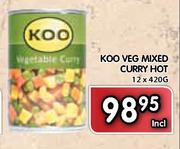 Koo Veg Mixed Curry Hot-12x420g