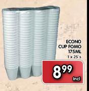 Econo Cup Fomo-175ml 1x25's