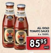All Gold Tomato Sauce-6x700ml