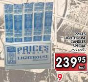 Prices Light House Candles Special-25x450g