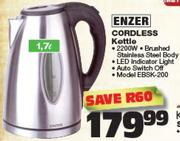Enzer 1.7L Cordless Kettle EBSK200