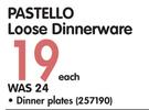 Pastello Loose Dinnerware Dinner Plates-Each