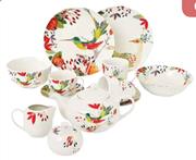 Hummingbird Or Peacock Loose Dinnerware Sugar Bowl Or Milk Jug