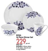 Rosa 16 Piece Dinner Set-Per Set