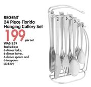 Regent 24 Piece Florida Hanging Cutlery Set-Per Set