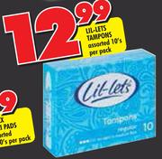 Lil-Lets Tampons Assorted-10's Per Pack