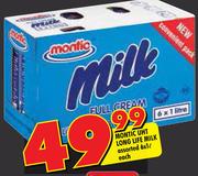 Montic UHT Long Life Milk Assorted-6L Each