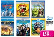 Blu-Ray 3D Assorted Titles-Each
