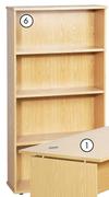  Platinum 4 Tier Bookcase