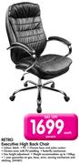 Retro Executive High Back Chair-Each