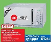Defy 34Ltr Microwave Oven