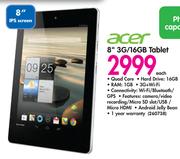Acer 8" 3G/16GB Tablet