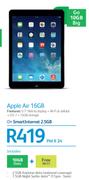 Apple Air 16GB-On SmartInternet 2.5GB