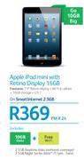 Apple iPad Mini With Retina Display 16GB-On SmartInternet 2.5GB