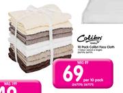 Colibri 10 Pack Face Cloth