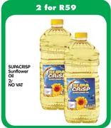 Supacrisp Sunflower Oil-2x2Ltr