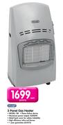 DeLonghi 3 Panel Gas Heater SRI