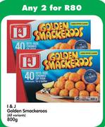 I & J Golden Smackeroos (All Variants)-2 x 800g
