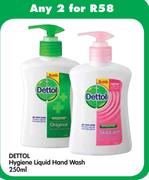 Dettol Hygiene Liquid Hand Wash-2 x 250ml