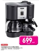 Mellerware 1.8L Modena 3-In-1 Coffee Maker